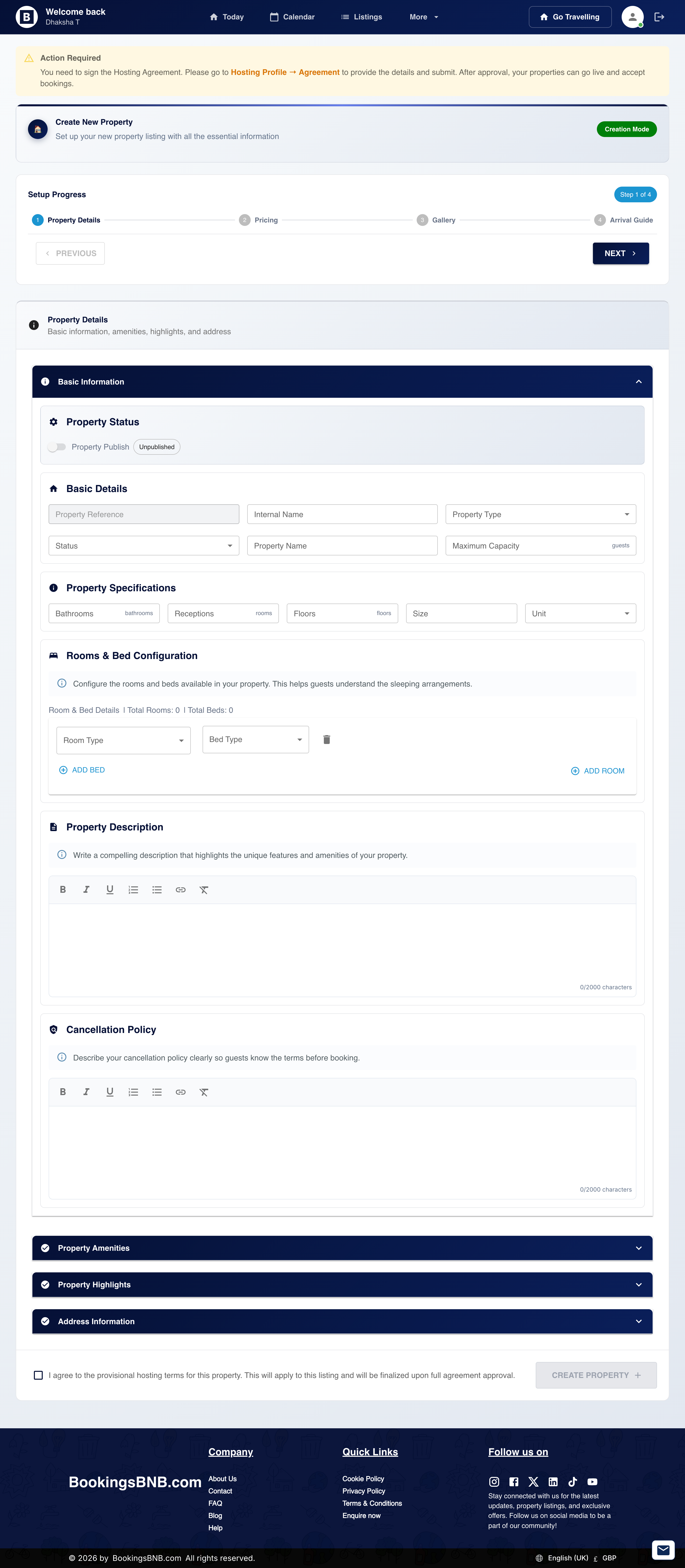 Property Details Interface